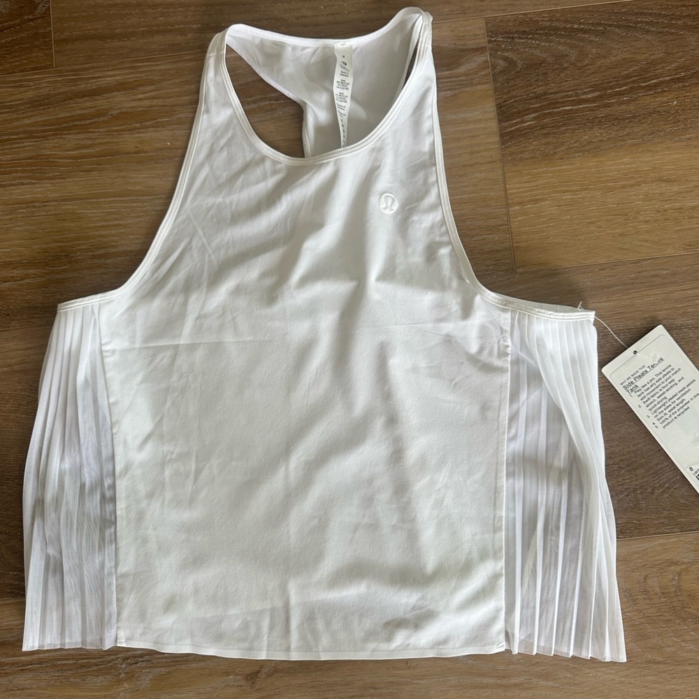 Side Pleats Tennis Tank size 8 New with tag